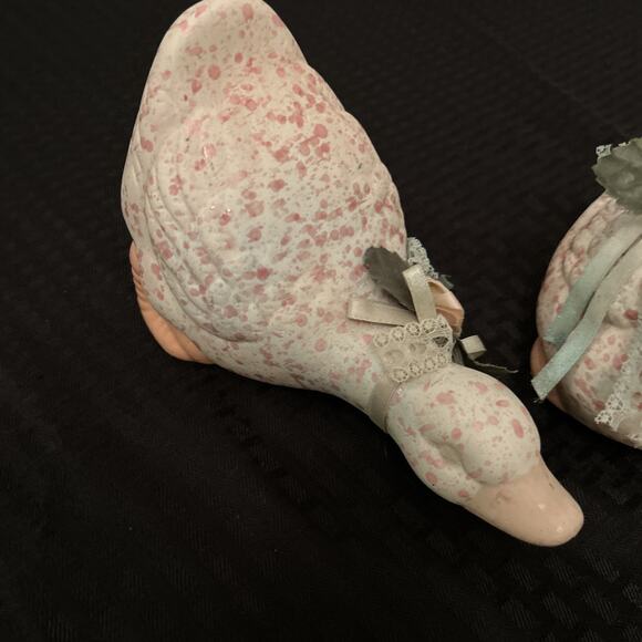 Vintage Country Cottage Farmhouse Geese Ducks Set 2 Ceramic Easter Spring READ - Picture 3 of 11